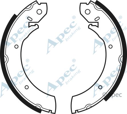 APEC BRAKING stabdžių trinkelių komplektas SHU234